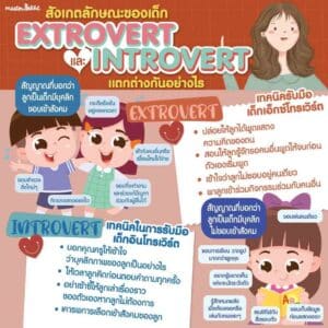 เด็กวัย 5-6 ขวบ เด็กเป็น Extrovert Introvert