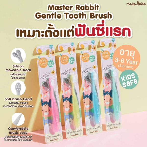 แปรงสีฟันสำหรับเด็ก 3-6 ปี